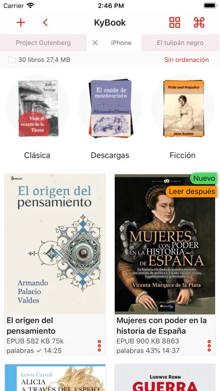 KyBook 3 Ebook Reader screenshot 1 of 10