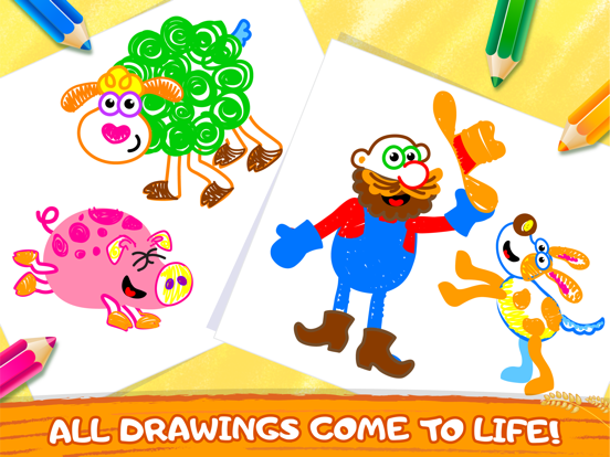 Bini Coloring & Drawing Games iPad screenshot