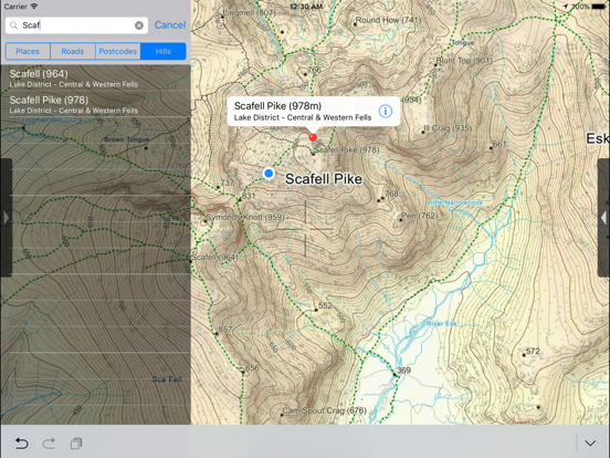 Lake District Maps Offline iPad app afbeelding 4