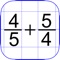 Fraction Calc Step By Step  shows the solution when performing all the operations: adding fractions, subtracting fractions, multiplying and dividing fractions, comparing fractions, finding the lowest common denominator (GCD), representing a mixed number in the form of an irregular fraction