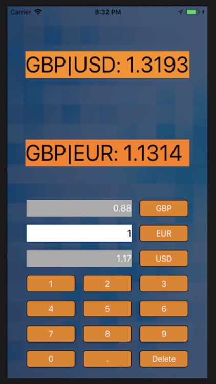 GBP currency rates
