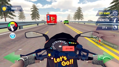 公路骑手:极限摩托越野竞速游戏のおすすめ画像1