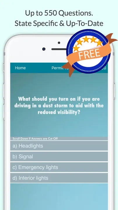 California DMV Test: Screenshot 1 von 5