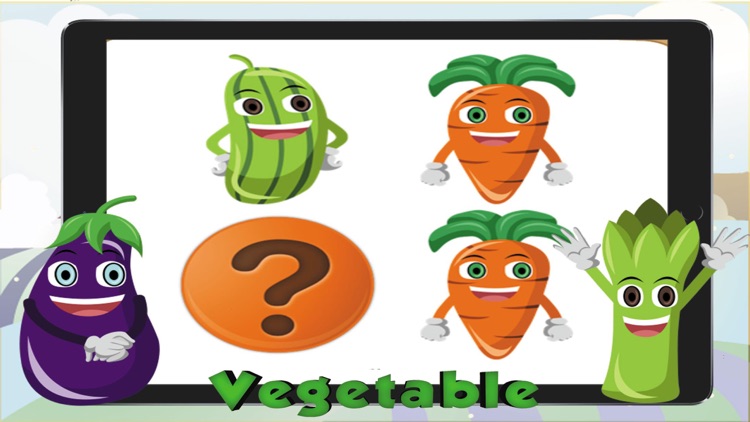 Vegetables Picture Matching