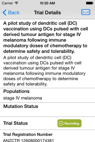 ClinTrial Refer Melanoma screenshot 3