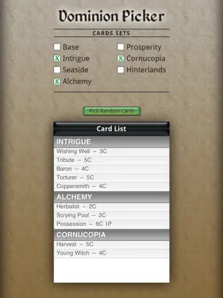 Captura 3 Dominion Card Picker iphone