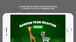 random team selector starter iPhone Captures Décran 1