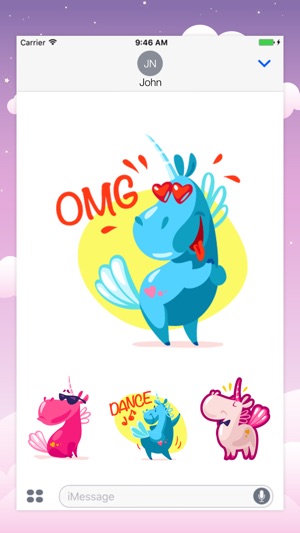 Animated UNICORN Fantastic Stickers(圖2)-速報App