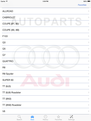 Скриншот из Autoparts for Audi