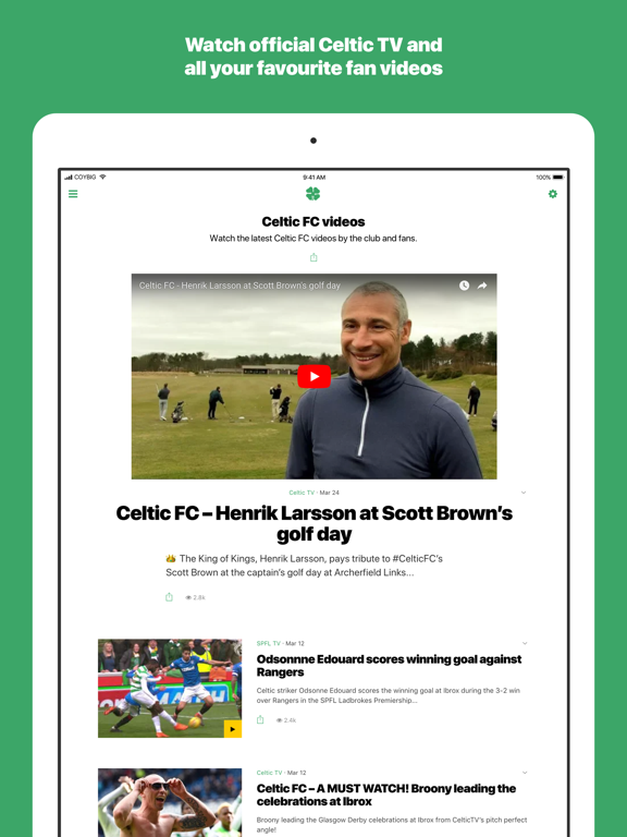 Celtic news now iPad screenshot 8 - Sports app