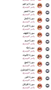 ياسر الدوسري - القران بدون نت screenshot #1 for iPhone