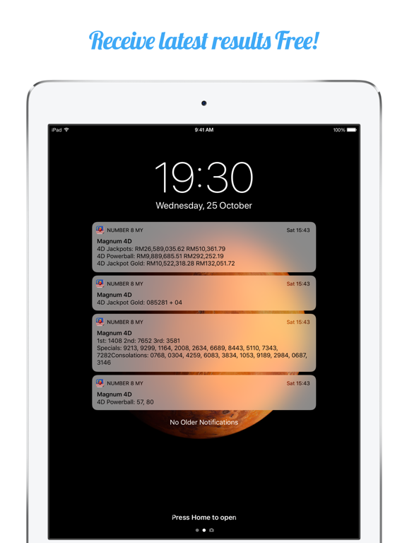 Number 8 Malaysia iPad screenshot 2 - Lifestyle app