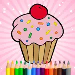 Cute Tasty Cupcakes Coloring Book App Contact