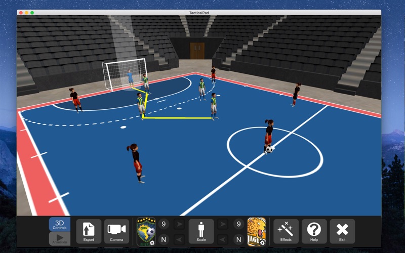TacticalPad Futsal Handball Screenshot