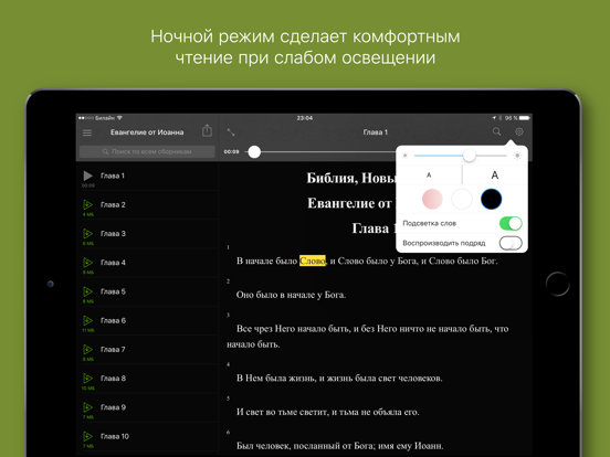 Евангелие от Иоанна iPad screenshot 4 - Book app