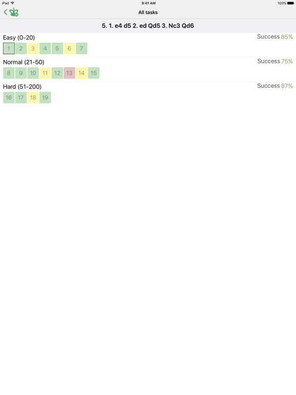Chess. Scandinavian Defense iPad screenshot 4 - Games app