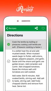 Indian Recipes* screenshot #5 for iPhone