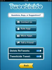 tweeticide - delete all tweets iPad Captures Décran 4