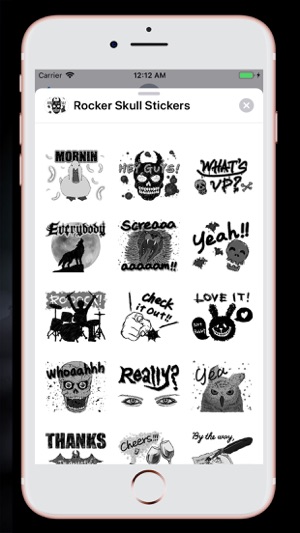 Scary Rocker Skull Stickers(圖2)-速報App