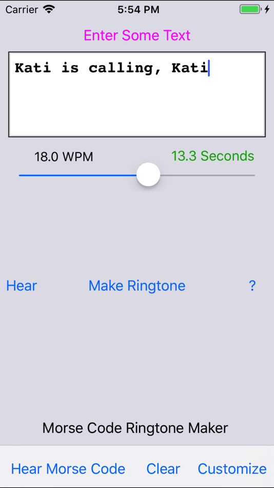 Morse Code Ringtone - 1.6.2 - (iOS)