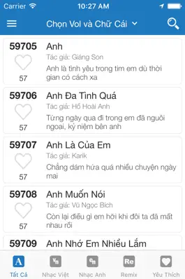 Game screenshot Karaoke List Vietnam hack