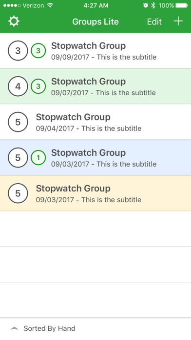 Stopwatch Groups Liteのおすすめ画像1