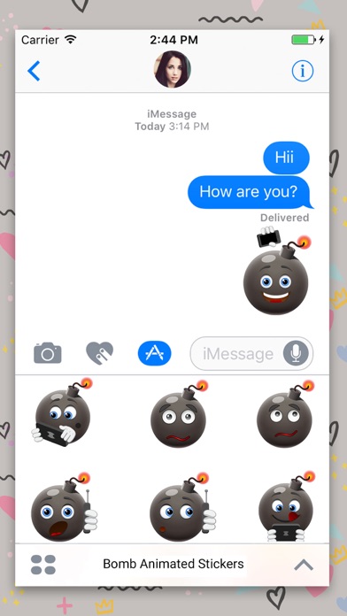 Bomb Emoji Animated Stickers screenshot 2