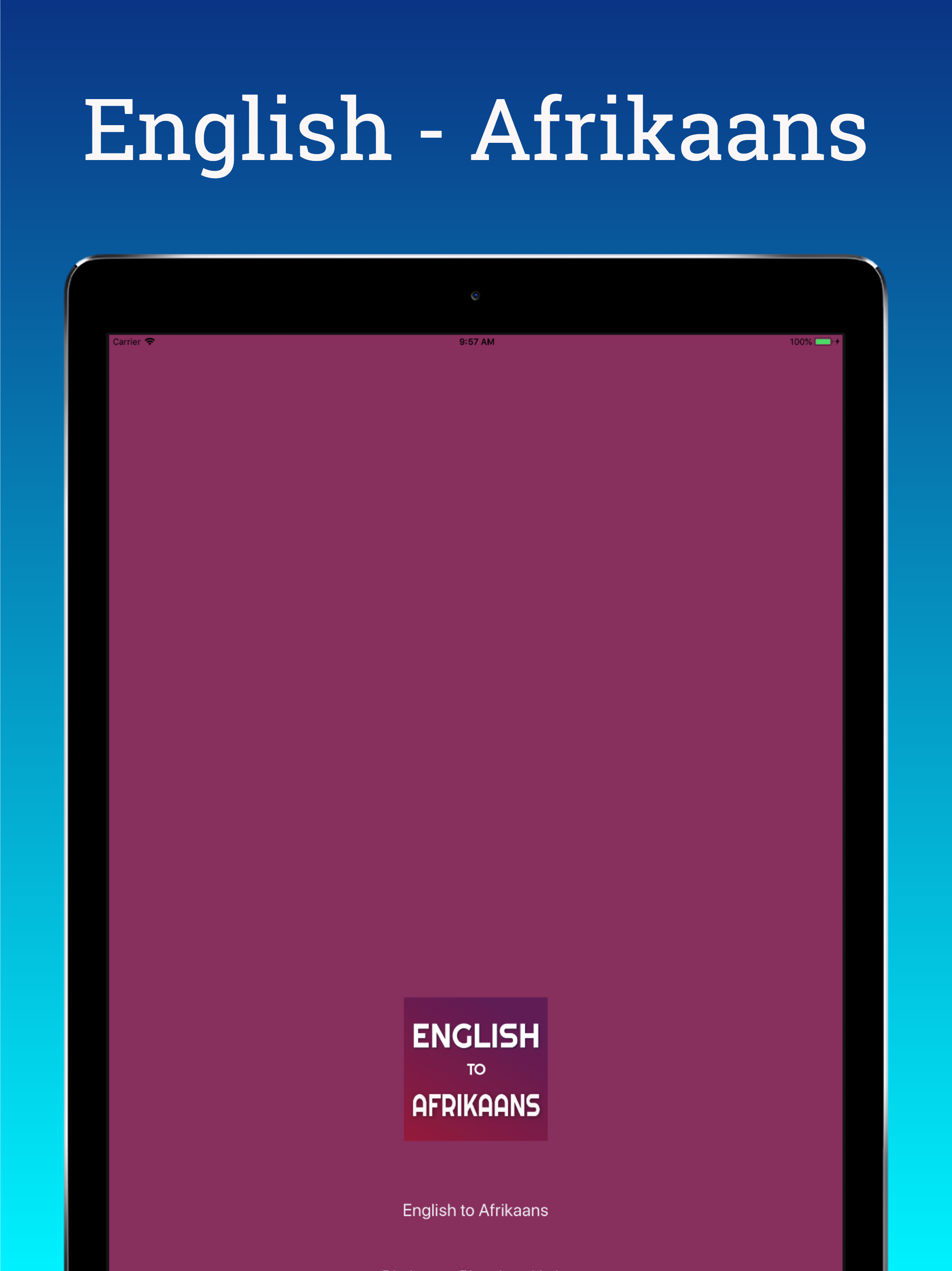 English Afrikaans Translator
