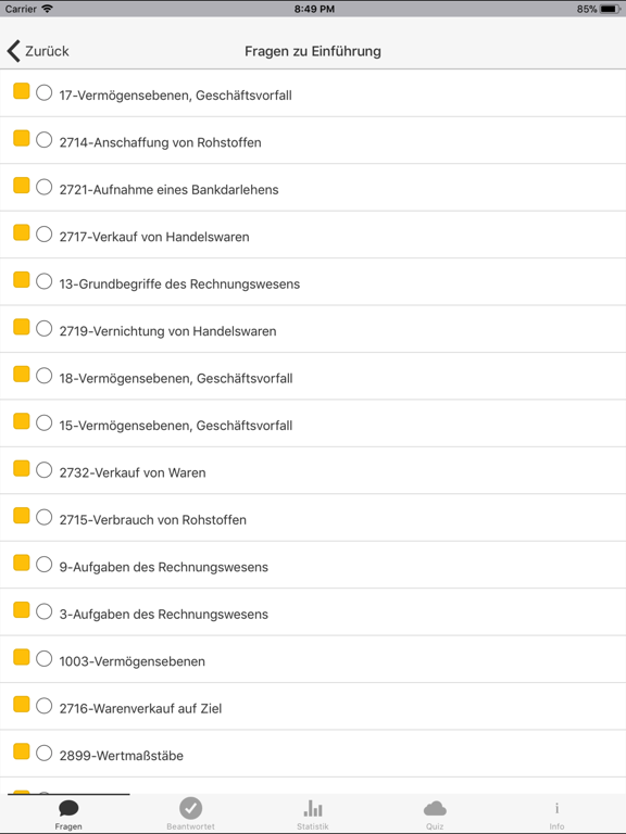 Screenshot #5 pour QuiccX - Überprüfe Dein Wissen