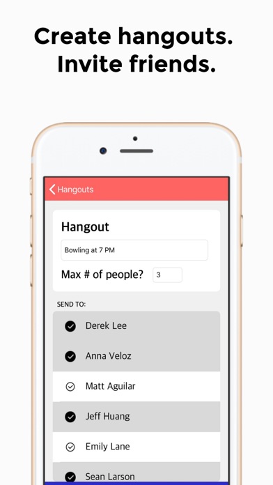 Screenshot #2 pour On the Spot Hangout App