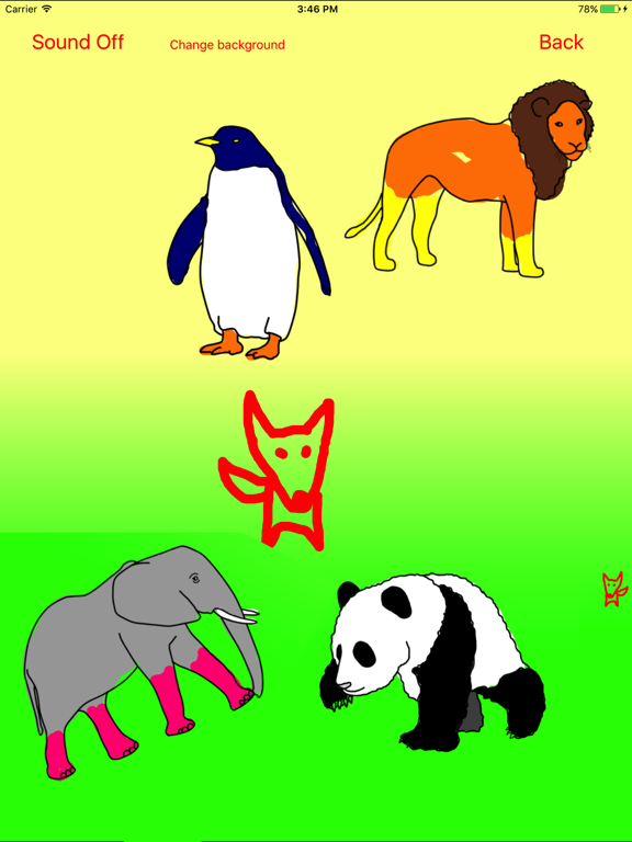 Screenshot #4 pour Zoo Animal Movin Coloring Book