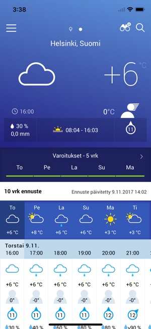 Ilmatieteen laitoksen sää(圖1)-速報App