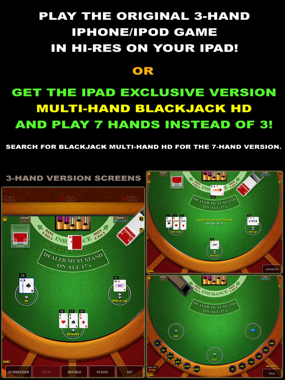 Blackjack 21 Pro Multi-Handのおすすめ画像1