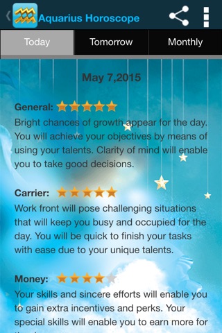 Aquarius Horoscope screenshot 2