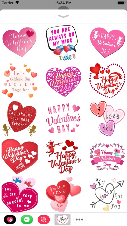 Romantic Valentine's Stickers