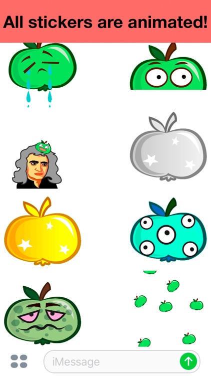 Apple animated - Cute stickers screenshot-4