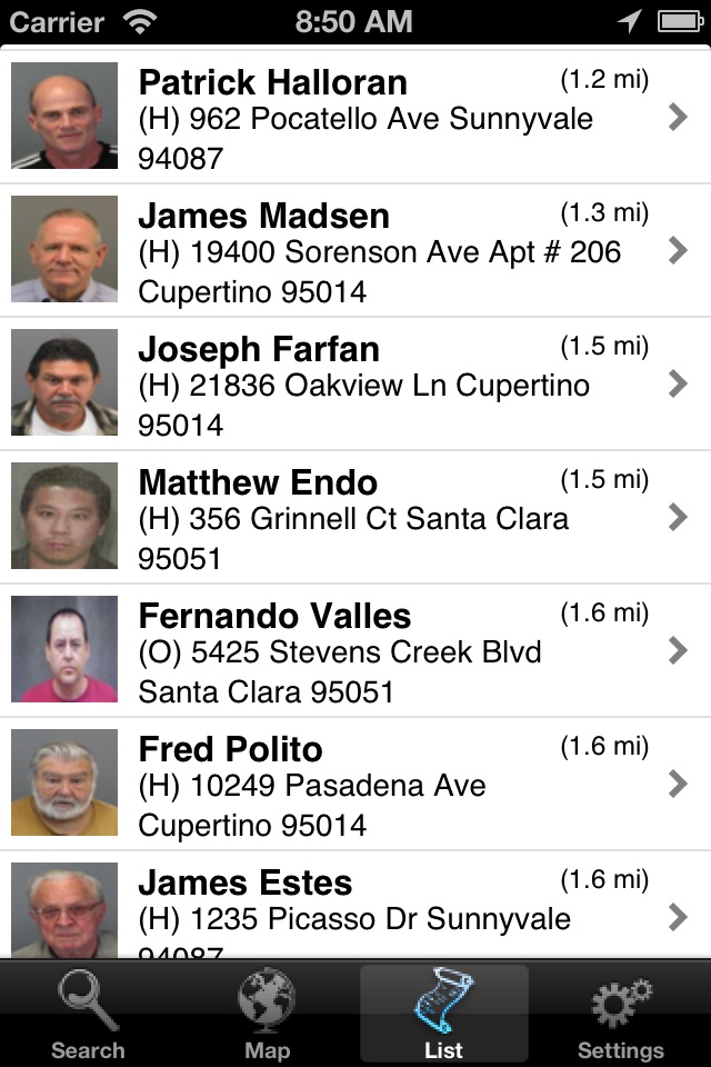 Sex Offenders Search iPhone screenshot 3