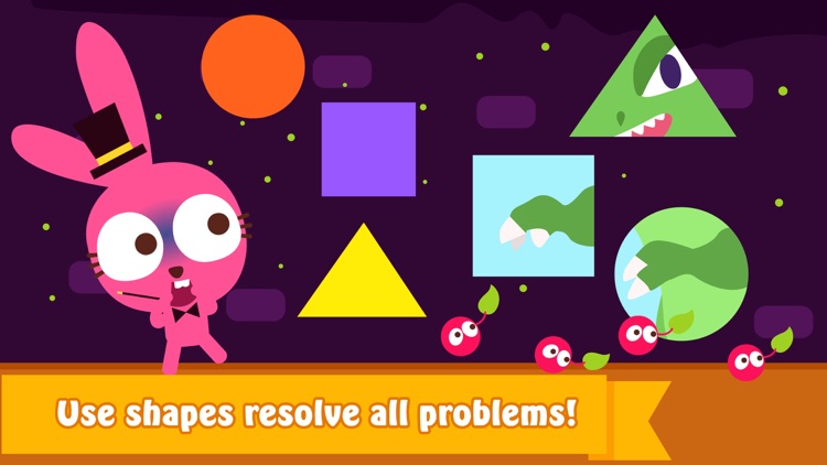 Purple Pink shapes and colors