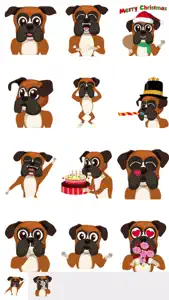 BoxerMoji - Boxer Dog Emoji screenshot #1 for iPhone