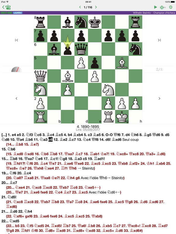 Screenshot #5 pour Steinitz - Champion d'échecs