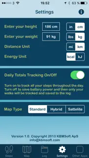 isteps gps pedometer iphone resimleri 2