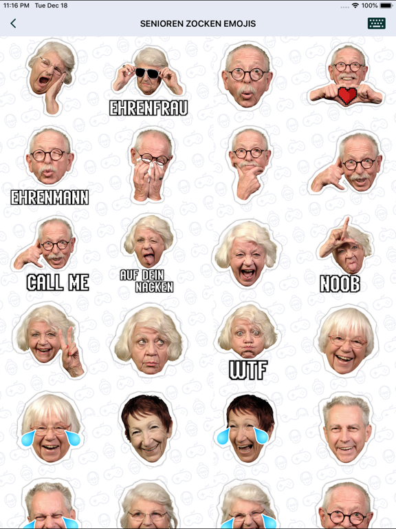Senioren Zocken Emojis Appのおすすめ画像2