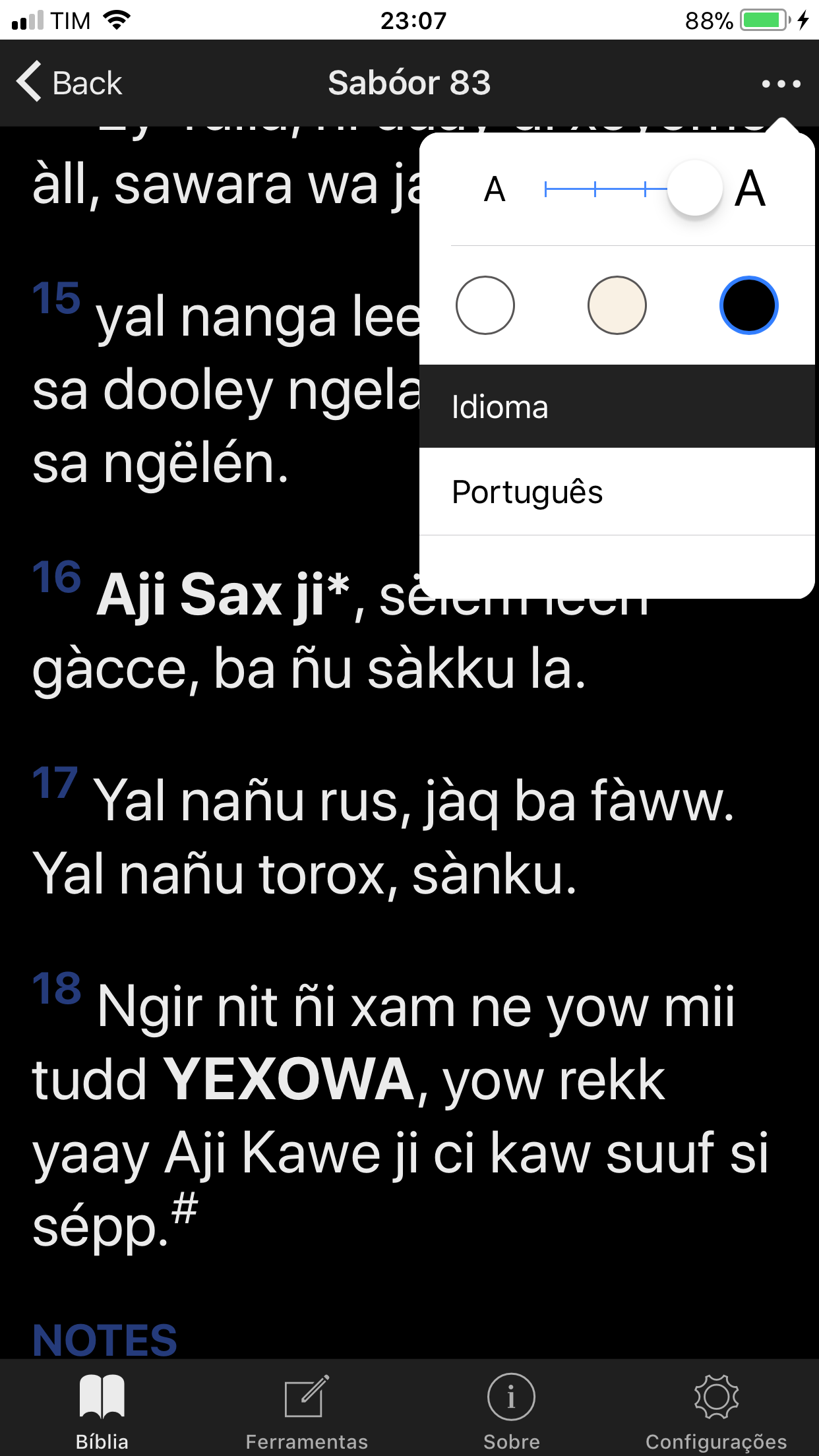 Wolof Biibël Bi screenshot 4