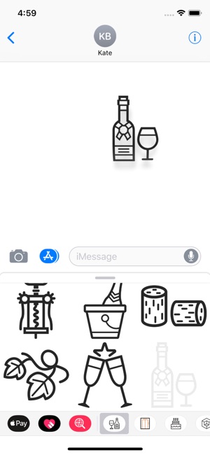 Minimal Wine Stickers(圖4)-速報App