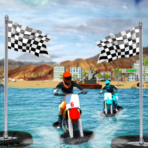 Water Surfer Dirt Bike Race 3D Icon