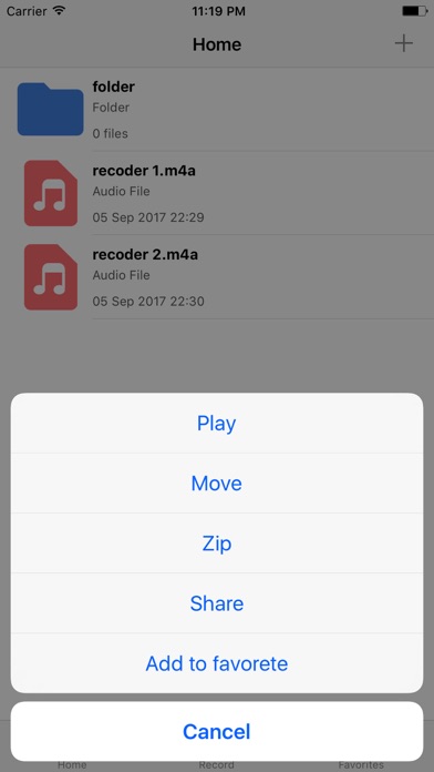 Audio az Recorder & Zip File screenshot 2
