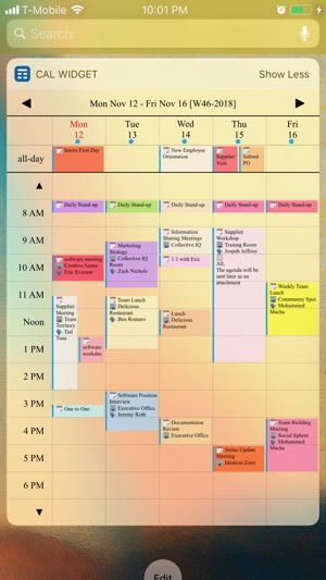 Week Calendar Widget Extension