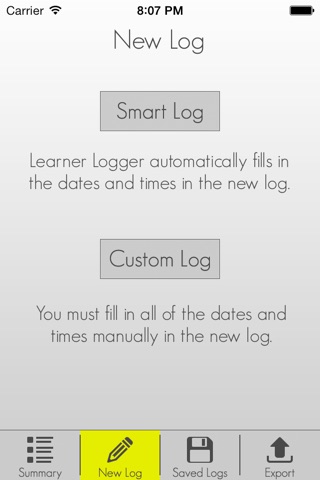 Learner Logger screenshot 2