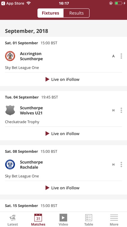 Scunthorpe United Official App