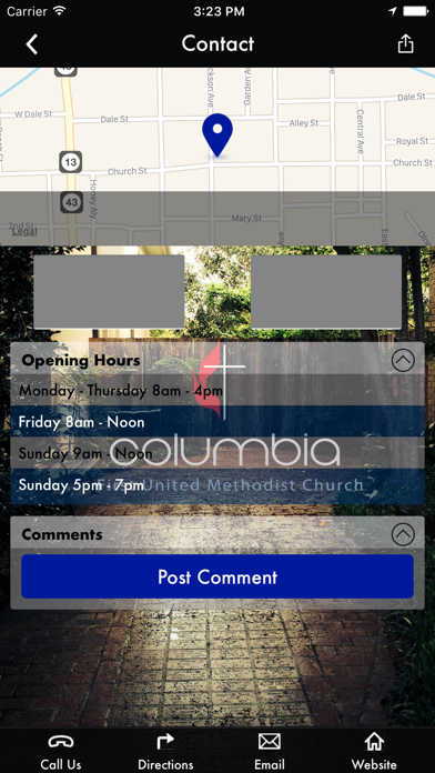 Columbia FUMC screenshot 2